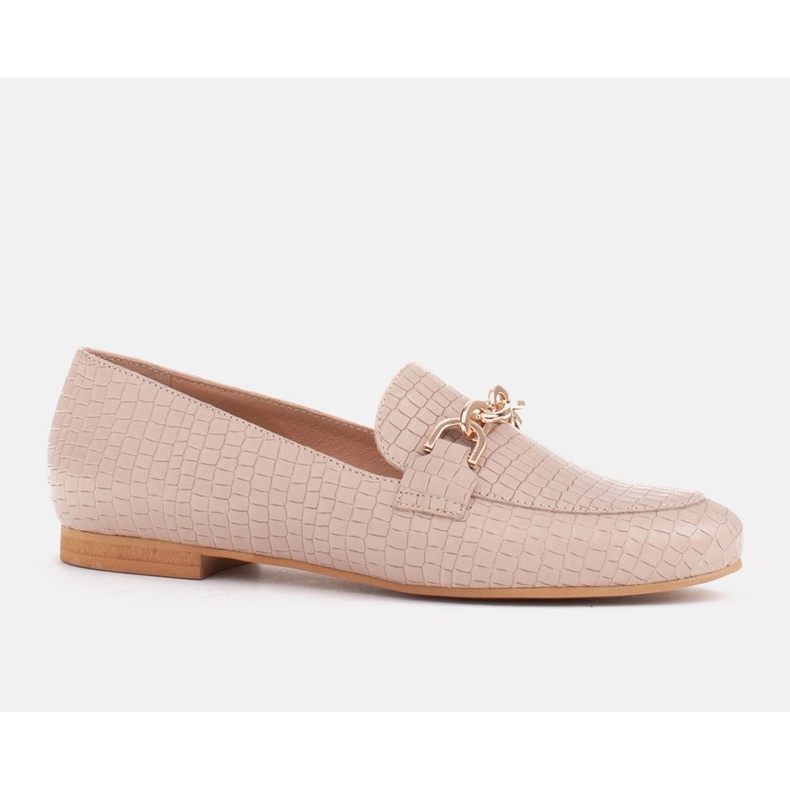 Marco Shoes Balerine sa zlatnim lancem bež 1