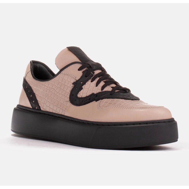 Marco Shoes Lagane tenisice od prirodne kože bež 1