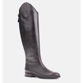 Marco Shoes Čizme s patentnim zatvaračima i elastičnom gumom crno 1