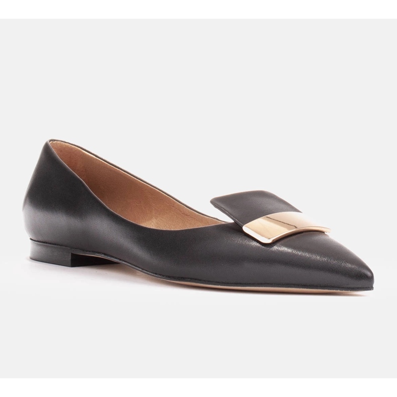 Marco Shoes Balerine s ukrasnim jezičkom crno 1