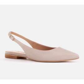 Marco Shoes Sandale od prirodnog antilopa u bež 1965P-103-1 1