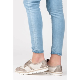 Cipele na vezanje KYLIE smeđa 1