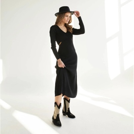 Marco Shoes Kaubojske čizme u kombinaciji s antilopom i tkaninom crno 1