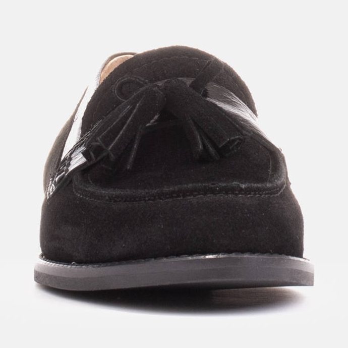 Marco Shoes Loaferice s ukrasnim resama crno 1