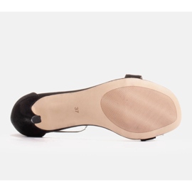 Marco Shoes Elegantne sandale od prirodnog antilopa crno 2