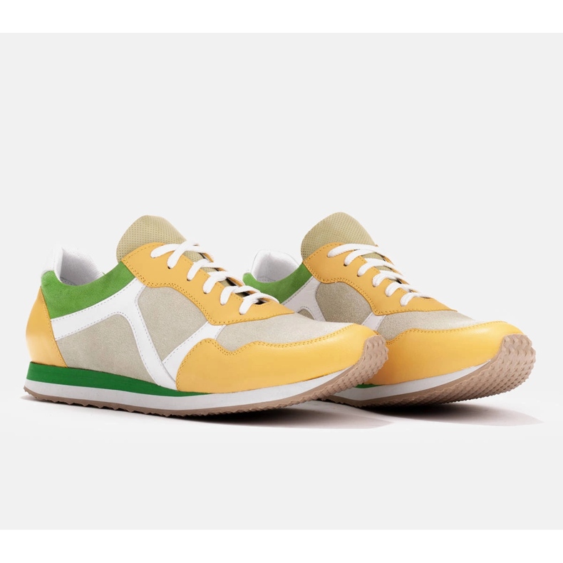 Marco Shoes Tenisice u kombinaciji te koža i antilop bež 2