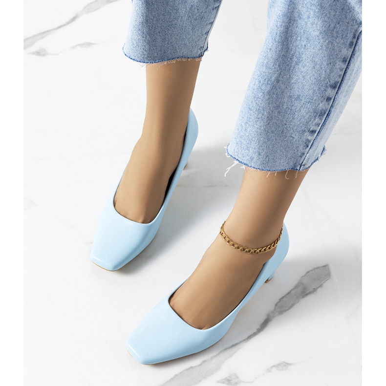 Graves plave ženske pumpe plava 1