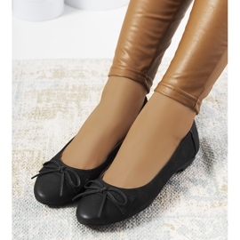 Mat crne balerinke s Morgana mašnom crno 1