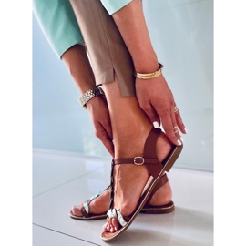 Basma Camel prekrasne ženske sandale smeđa 2