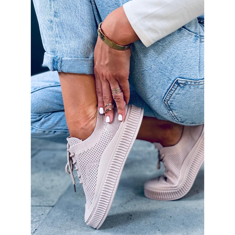 Posten Khaki ženske čarape tenisice bež kaki 1