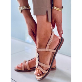 Hermine Nude ženske sandale bež zlatna 2