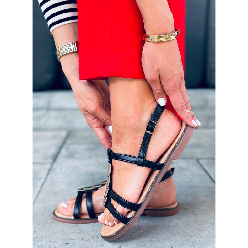 Hermine crne ženske sandale crno 2