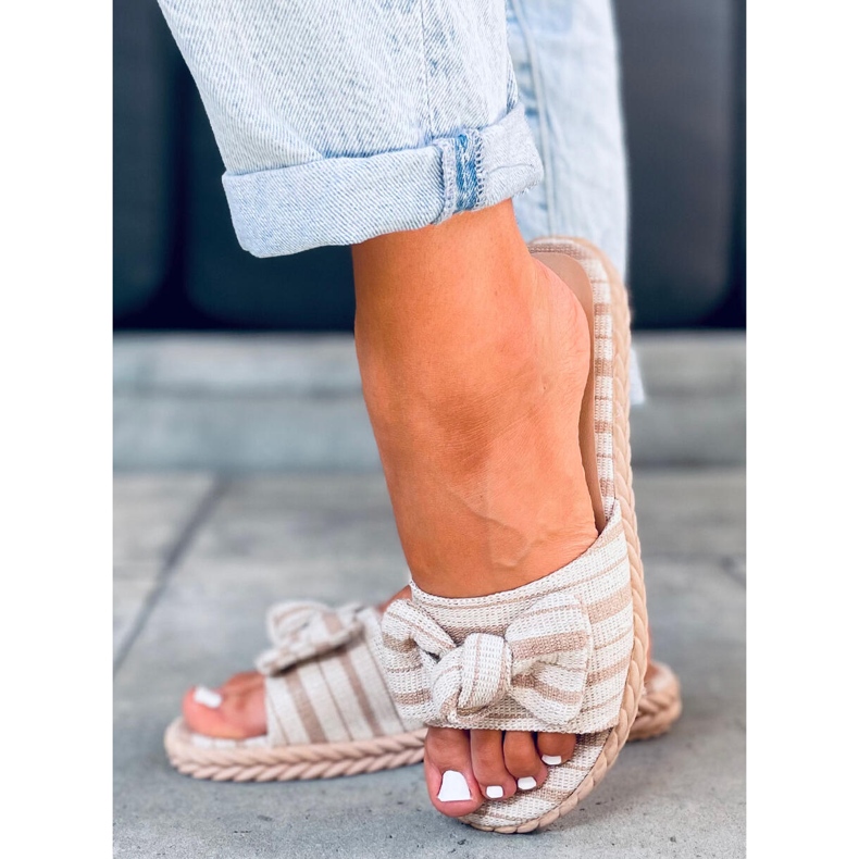 Ženske papuče Adana Apricot bež 2