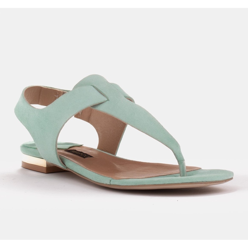 Marco Shoes Sandale od prirodne kože u boji mente zelena 1