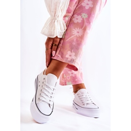 FS3 Ženske klasične tenisice na platformu bijele Conelle bijela 2