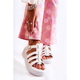 PG1 Moderne sandale s bijelim malien remenima bijela 1