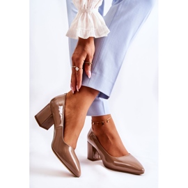 Lakirane cipele Sergio Leone PB411 Smeđe smeđa 2