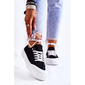 Ženske crne tenisice dolaze s platformom crna 1