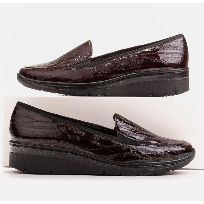 Radoskór Udobne smeđe ženske cipele za šire stopalo smeđa 1