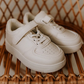 FR1 Dječje sportske cipele s čičak bež Elike 1