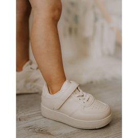 FR1 Dječje sportske cipele s čičak bež Elike 2