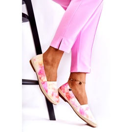 Ženske espadrile slip-on ružičasto-žute višebojan 2