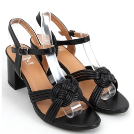 Jessa crne sandale na visoku petu crna 1