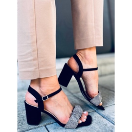 Sandale na štikle Dash Black crna 2