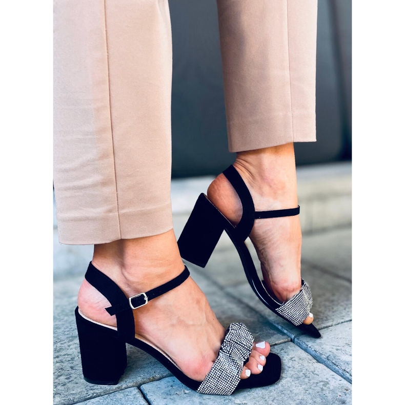 Sandale na štikle Dash Black crna 2