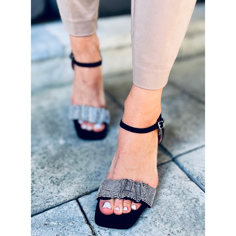 Sandale na štikle Dash Black crna 1