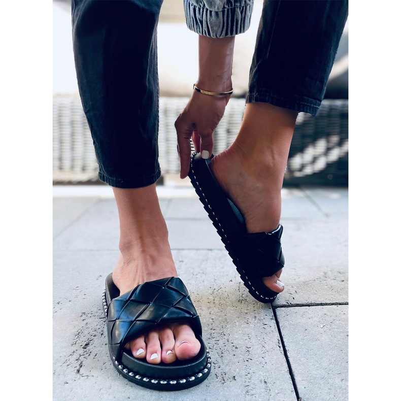 Sunny Black ženske papuče crna 1