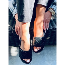 Sunny Black ženske papuče crna 2