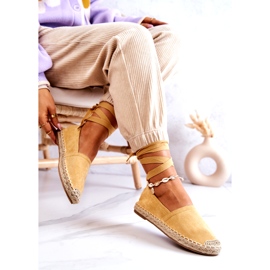 FB1 Vezane žute Ismanne antilop espadrile žuta boja 4