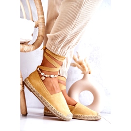 FB1 Vezane žute Ismanne antilop espadrile žuta boja 3