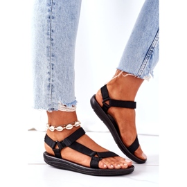 Ženske sportske sandale crne crno 2