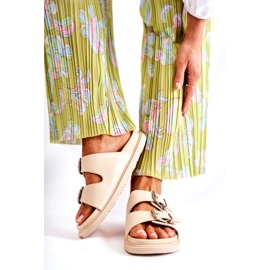 PJ1 Klasični ženski bež natikači Weston 3