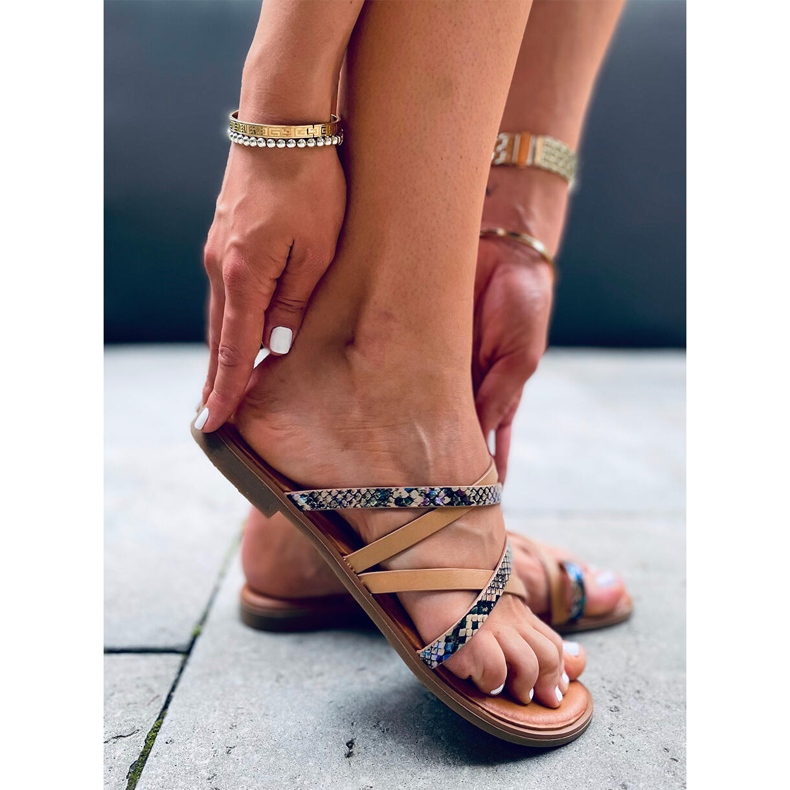 Nigella Beige ženske papuče bež 2