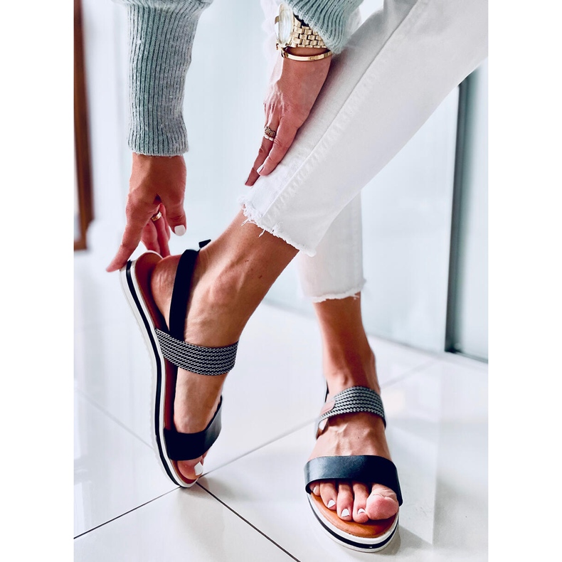 BM Tracy Black ženske sandale crno 2