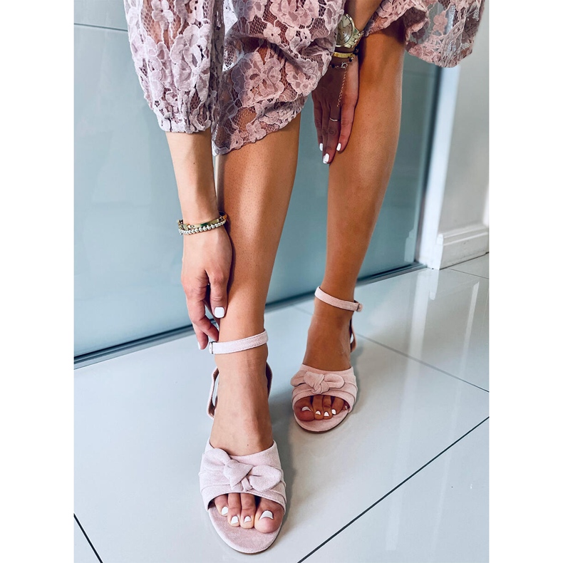 Giselle Pink sandale na visoku petu ružičasta 1