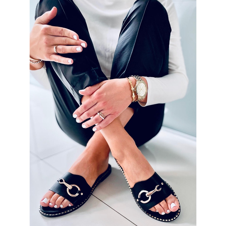 Kettle Black ženske papuče crno 1