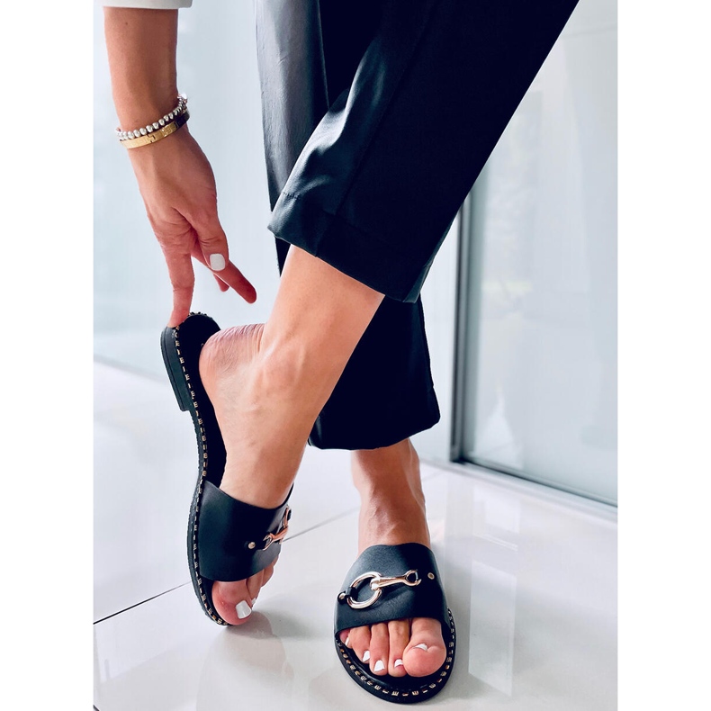 Kettle Black ženske papuče crna 2