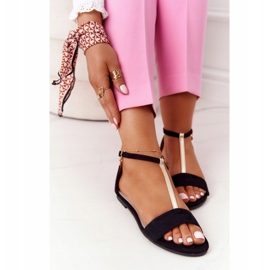 S.Barski Elegantne sandale od antilopa S. Bararski 541-7 Crna 3