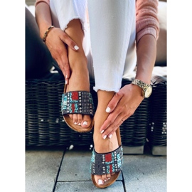 Taida Crne papuče od pluta crna 2