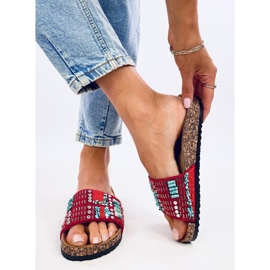 Taida Crvene papuče od pluta crvena 2