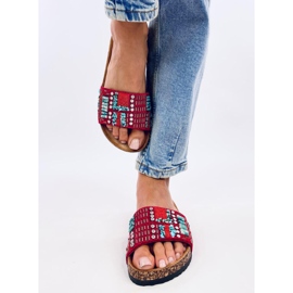 Taida Crvene papuče od pluta crvena 1