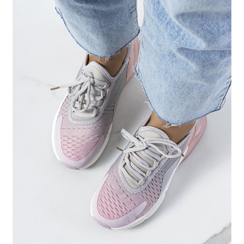 Glaner sive sportske tenisice ružičasta siva 1