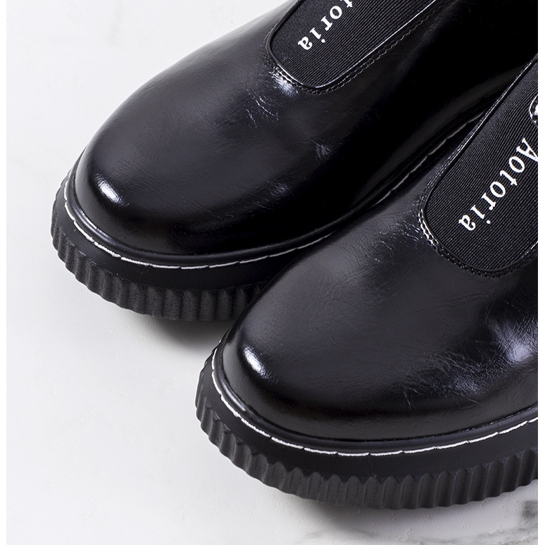 Crne brogove na platformi Siddons crno 1