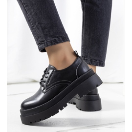 Crne cipele na Foxton platformu crno 1