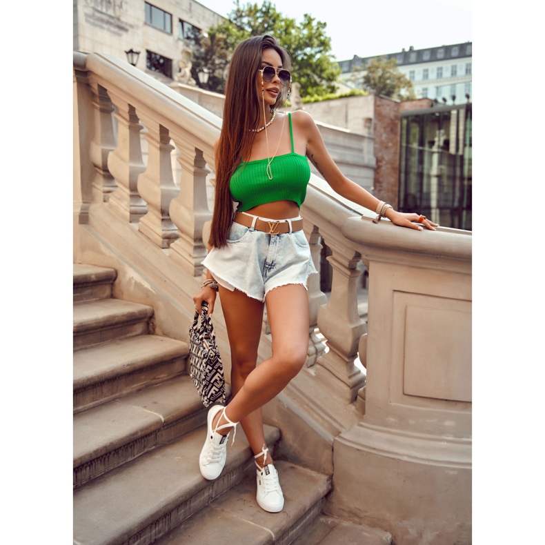 Ženske kožne tenisice s natpisom Big Star EE274316 Bijela 2