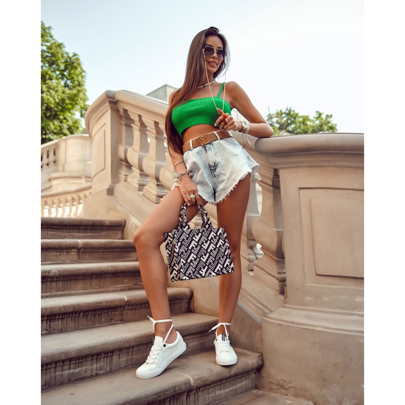 Ženske kožne tenisice s natpisom Big Star EE274316 Bijela 1